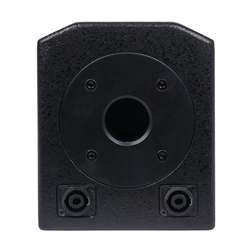Sound Town CARPO-M12V5 | CARPO Series Pair of Passive Wall-Mount Column Mini Line Array Speakers with 4 x 5” Woofers, Black for Live Event, Church, Conference, Lounge, Installation - 35mm Mounting Socket