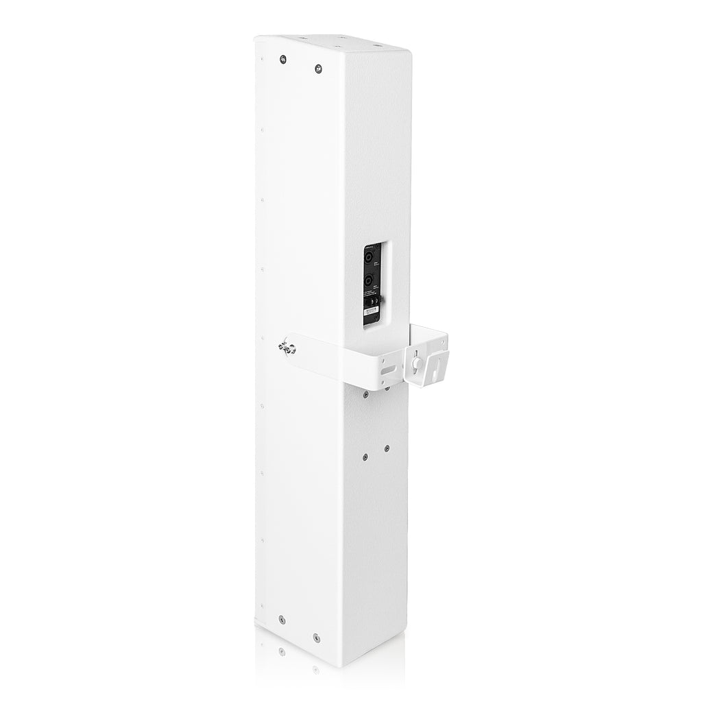 Sound Town CARPO-P12W | High-Power 1300W Passive Column Line Array Speaker with 6x5" Woofers, Birch Plywood, Wall Mount, for Installations, White with U Brackets