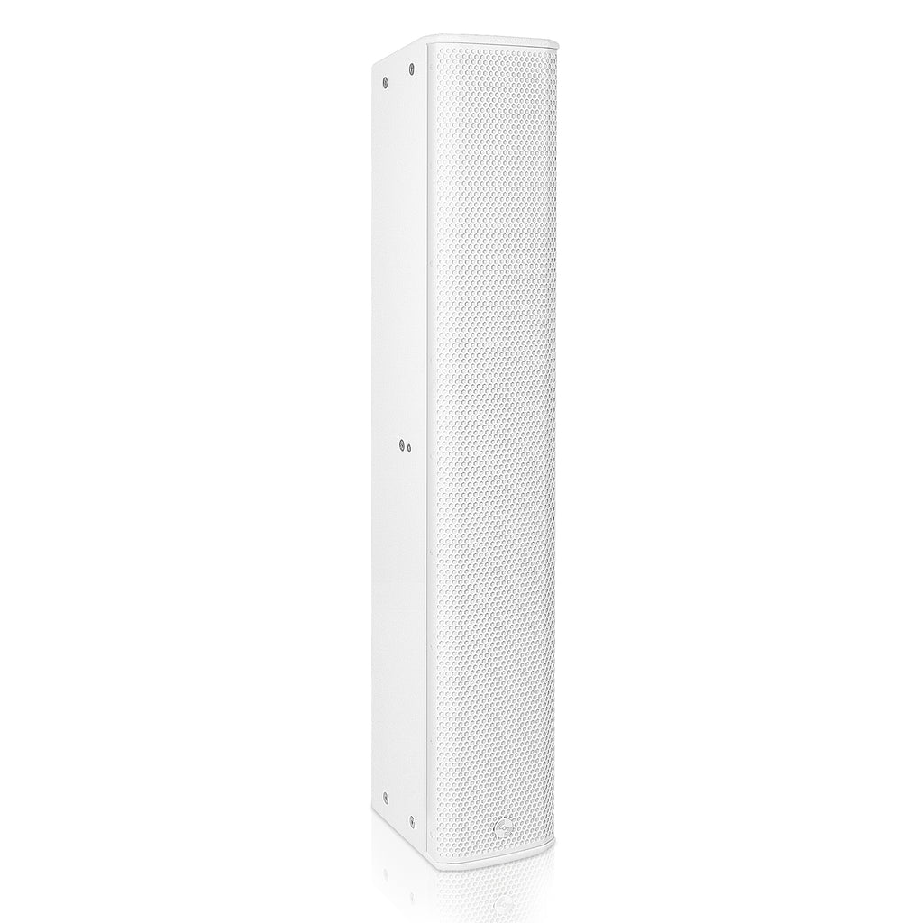 Sound Town CARPO-P12W | High-Power 1300W Passive Column Line Array Speaker with 6x5" Woofers, Birch Plywood, Wall Mount, for Installations, White - Right View