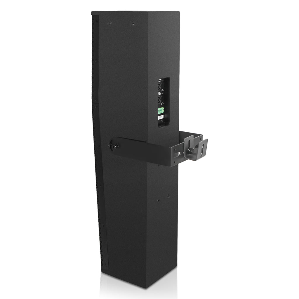 Sound Town CARPO-P6SLB | High-Power 900W Passive Slant Column Line Array Speakers with 4x5" Woofers, Birch Plywood, Asymmetrical Vertical Coverage, Black-Flexible Mounting Options