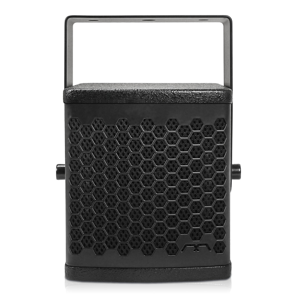 Sound Town CB-4 | MODE Audio 4-Inch Full-Range Loudspeaker, with LaVoce Neodymium Driver, Birch Plywood, U Bracket, Black-Front View