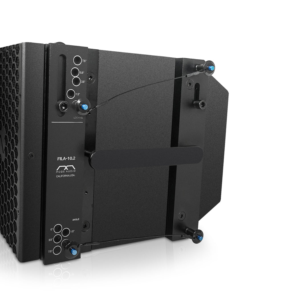 Sound Town FILA-10.2-R | REFURBISHED: MODE Audio Dual 10" 2-Way 2640W Line Array Loudspeakers, w/ Italian FaitalPRO Neodymium Drivers, Bi-Amp, Baltic Birch Plywood, Aluminum Side Handles, Black-Adjustable Splay Angles