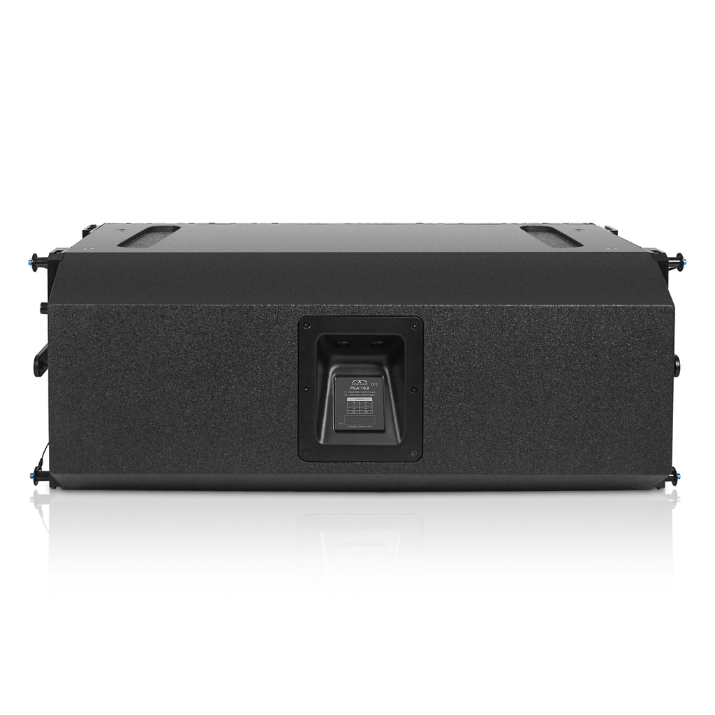 Sound Town FILA-10.2-R | REFURBISHED: MODE Audio Dual 10" 2-Way 2640W Line Array Loudspeakers, w/ Italian FaitalPRO Neodymium Drivers, Bi-Amp, Baltic Birch Plywood, Aluminum Side Handles, Black-Back