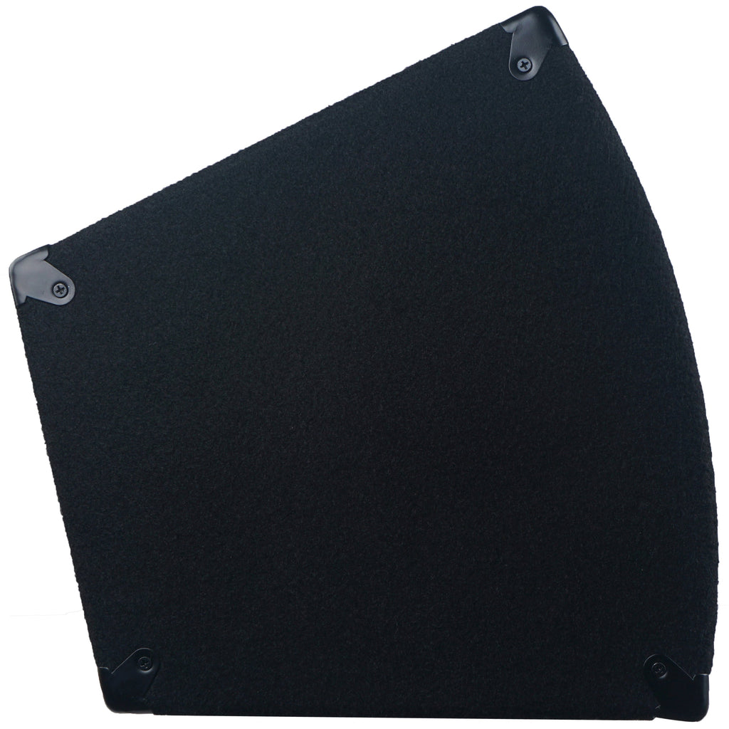 Sound Town METIS-212-R | REFURBISHED METIS Series Dual 12" 1200W 2-Way Full-range Passive DJ PA Pro Audio Speaker w/ Titanium Compression Driver for Live Sound, Karaoke, Bar, Church - Bottom View with metal corners