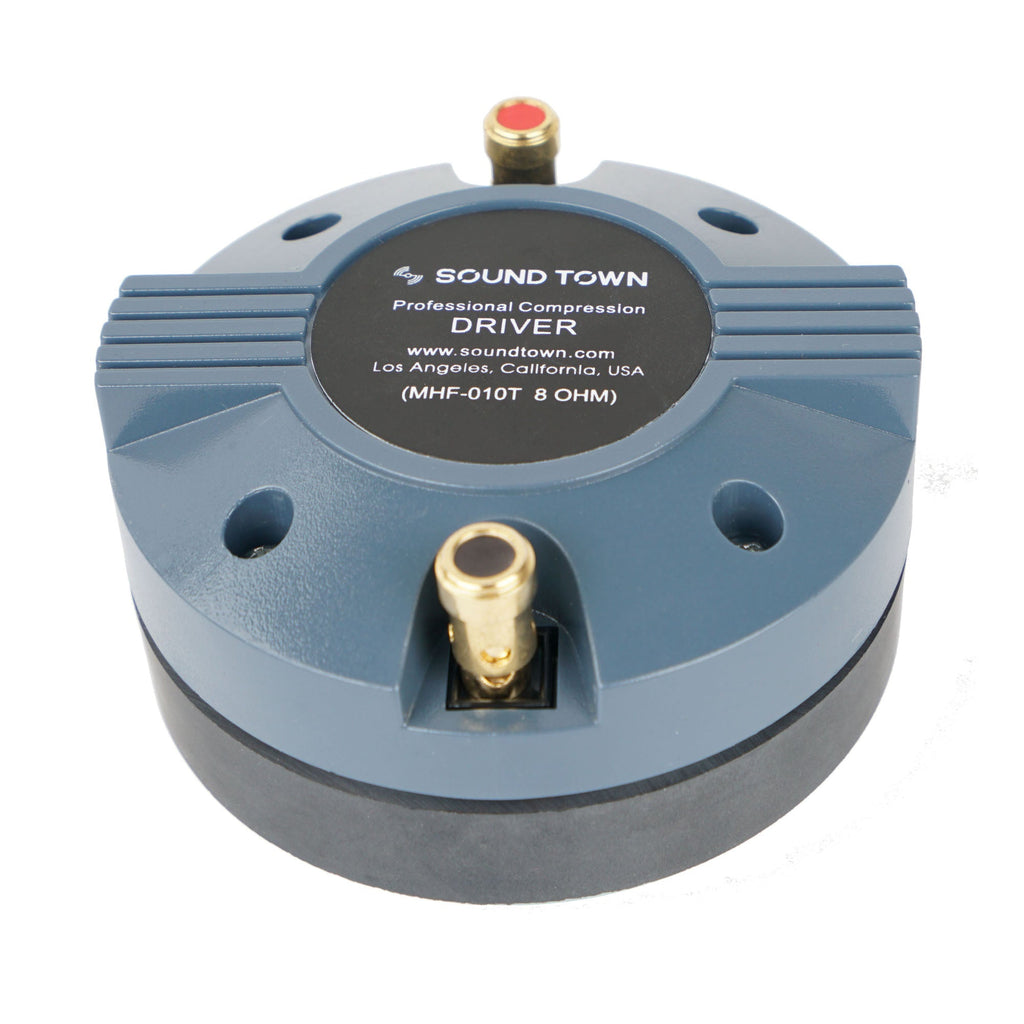 Sound Town MHF-010T-R | REFURBISHED: 1.38" Titanium Compression Horn Driver, 100 Watts Pro Audio PA DJ Replacement Tweeter High Frequency Driver - 15 OZ