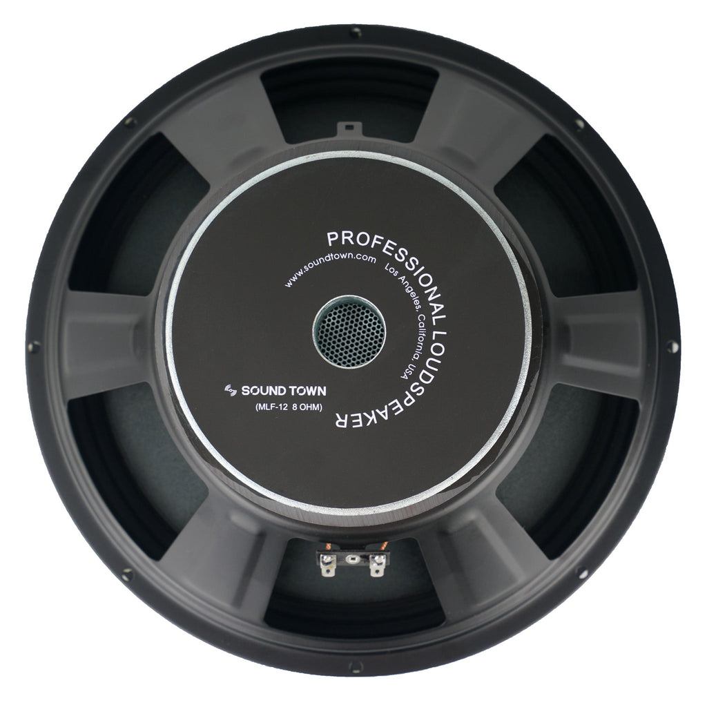 Sound Town MLF-12-R | REFURBISHED: 12" Raw Woofer Speaker, 250 Watts Pro Audio PA DJ Replacement Low Frequency Driver - Back View