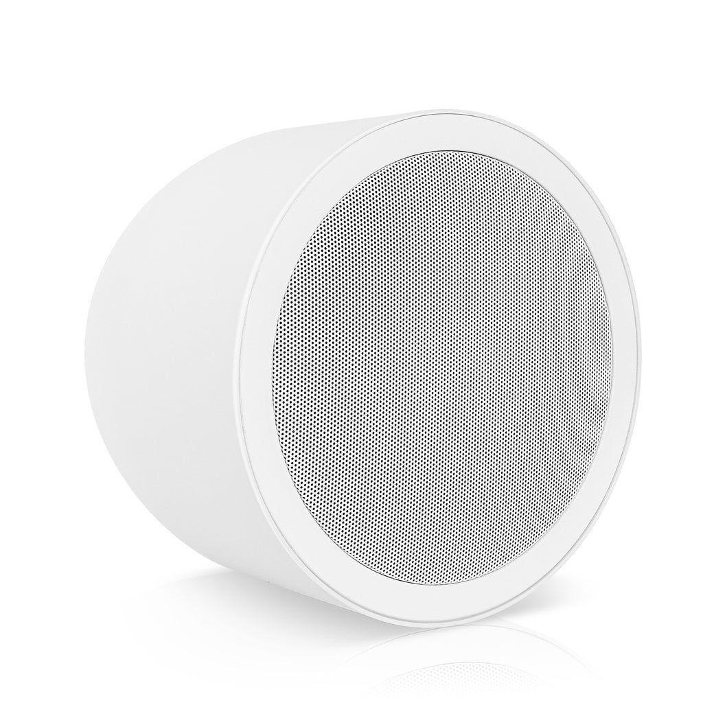 Sound Town PAC180X6PD6W | 6.5" Weather-resistant Pendant Speaker, 70V/100V/8-Ohm, Indoor/Outdoor Commercial Speaker for Home and Commercial Installation, White - Waterproof, Restaurant