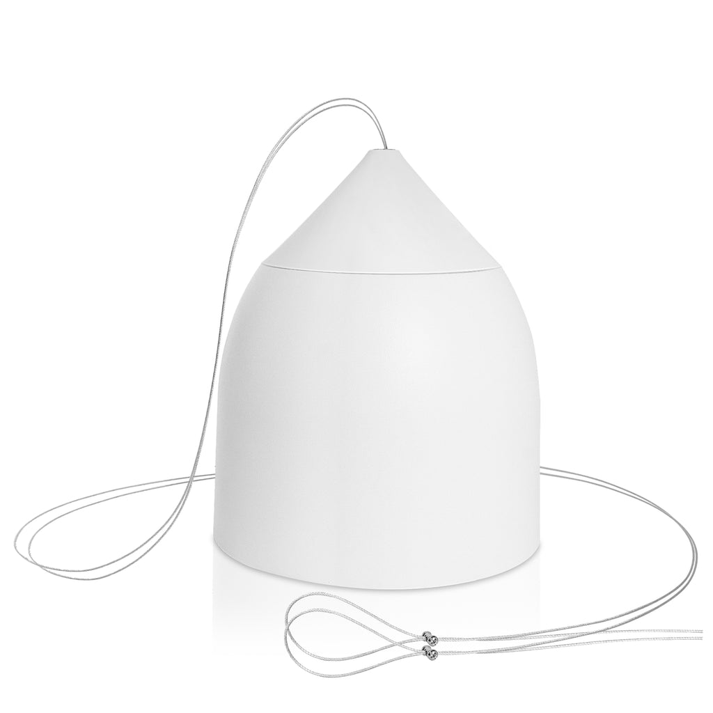 Sound Town PAC180X6PD6W | 6.5" Weather-resistant Pendant Speaker, 70V/100V/8-Ohm, Indoor/Outdoor Commercial Speaker for Home and Commercial Installation, White
