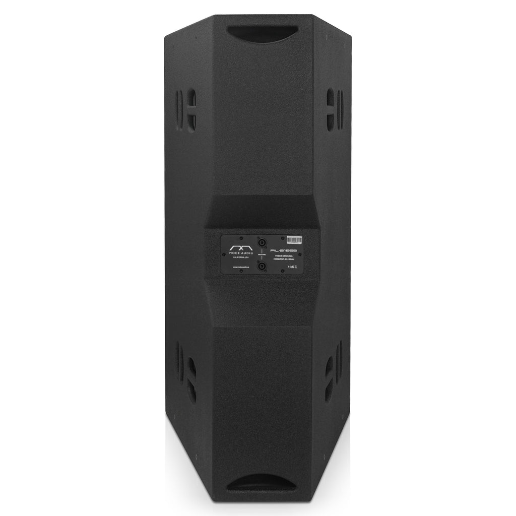 PIL-218SB | MODE Audio Series 2x18" 4000 Watts High Power Line Array Subwoofer with Built-In Italian Neodymium LF Drivers, Birch Plywood, Black-Back