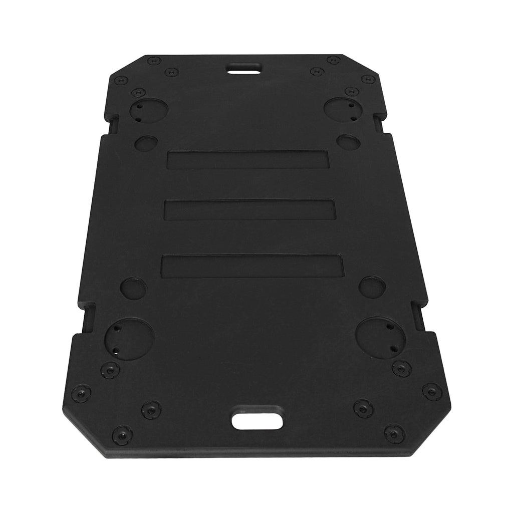 Sound Town STRC-ACB2-R | REFURBISHED: Plywood Caster Board for Road/Rack Cases, w/ 4-inch Wheels and Brakes - Heavy Duty