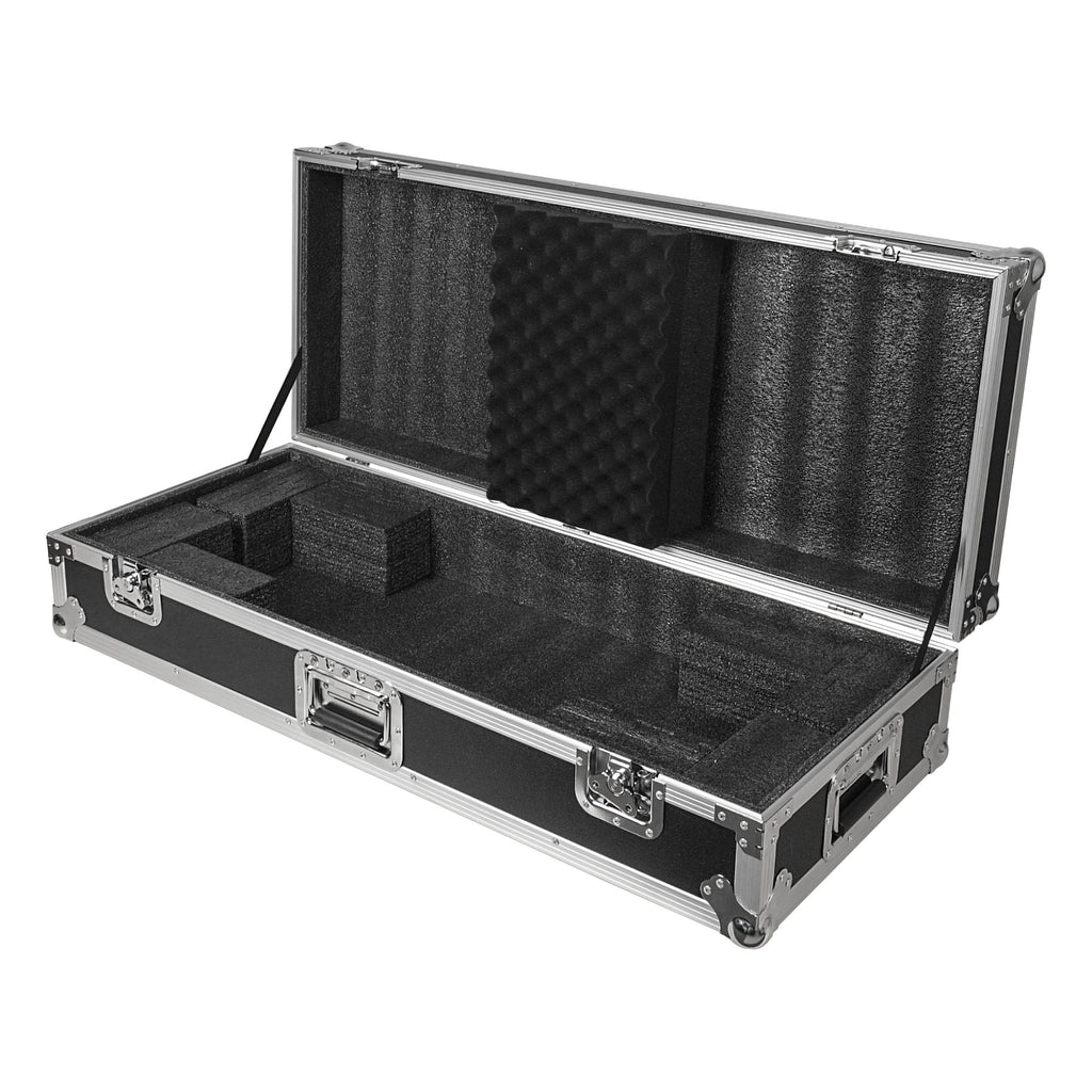 Sound Town STRC-KB49W | Plywood 49-Note Keyboard ATA Flight Case, with Recessed Handles and Latches, High-density Foam Interior - Right View