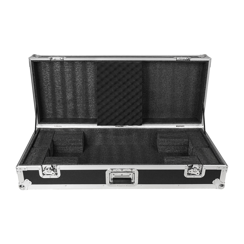 Sound Town STRC-KB49W | Plywood 49-Note Keyboard ATA Flight Case, with Recessed Handles and Latches, High-density Foam Interior