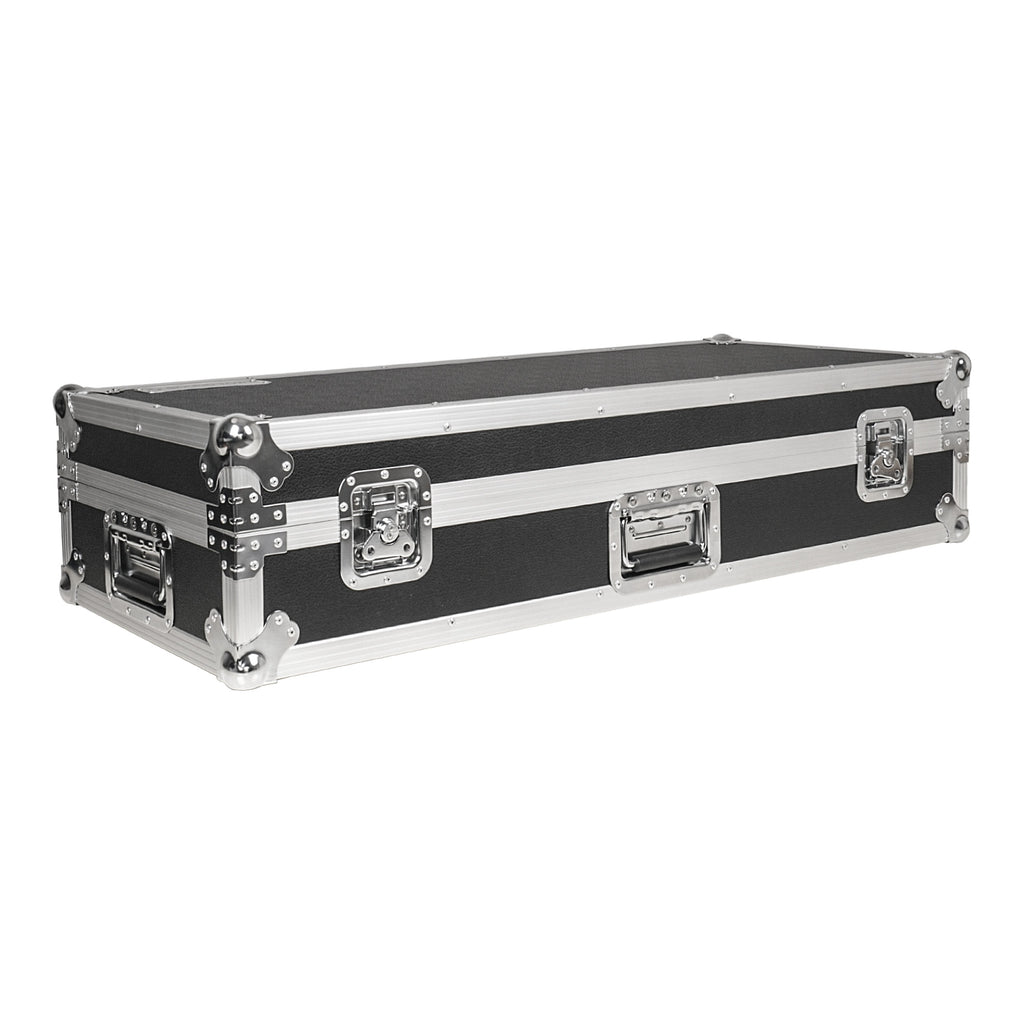 Sound Town STRC-KB49W | Plywood 49-Note Keyboard ATA Flight Case, with Recessed Handles and Latches, High-density Foam Interior - Left View