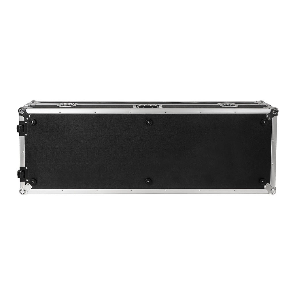 Sound Town STRC-KB76W-R | REFURBISHED: Plywood 76-Note Keyboard ATA Flight Case, with Recessed Wheels, Handles and Latches, High-density Foam Interior- Bottom View