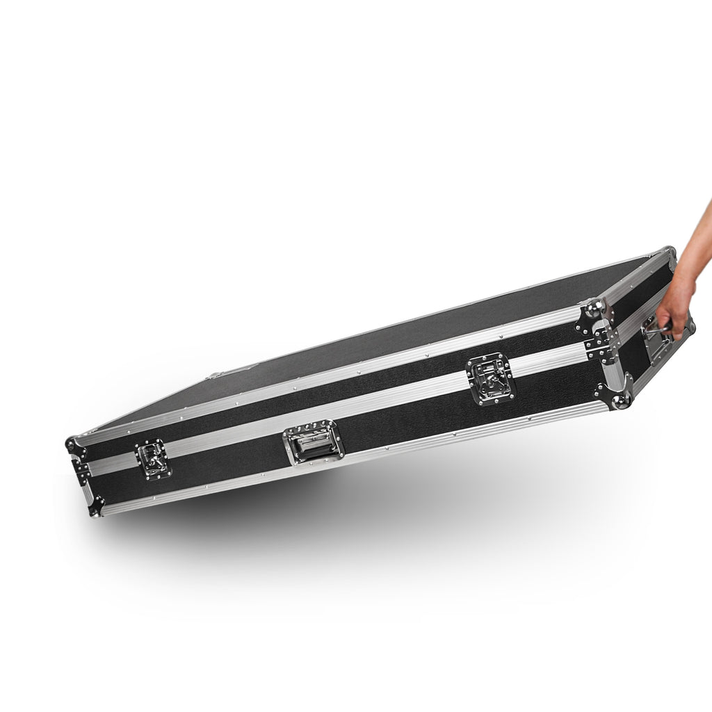 Sound Town STRC-KB88W-R | REFURBISHED: Plywood 88-Note Keyboard ATA Flight Case, with Recessed Wheels, Handles and Latches, High-density Foam Interior for Convenient Transportation