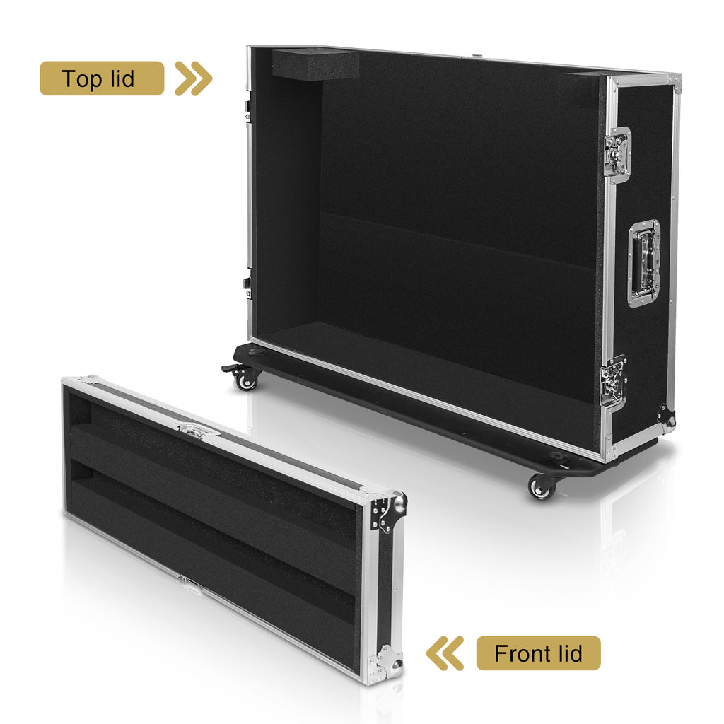 Sound Town STRC-M32DH-R | REFURBISHED: ATA Plywood Mixer Case with Interior Foam Protection, Dog House and Caster wheels for Midas M32 Mixer Console - Removable Front and Top Lids