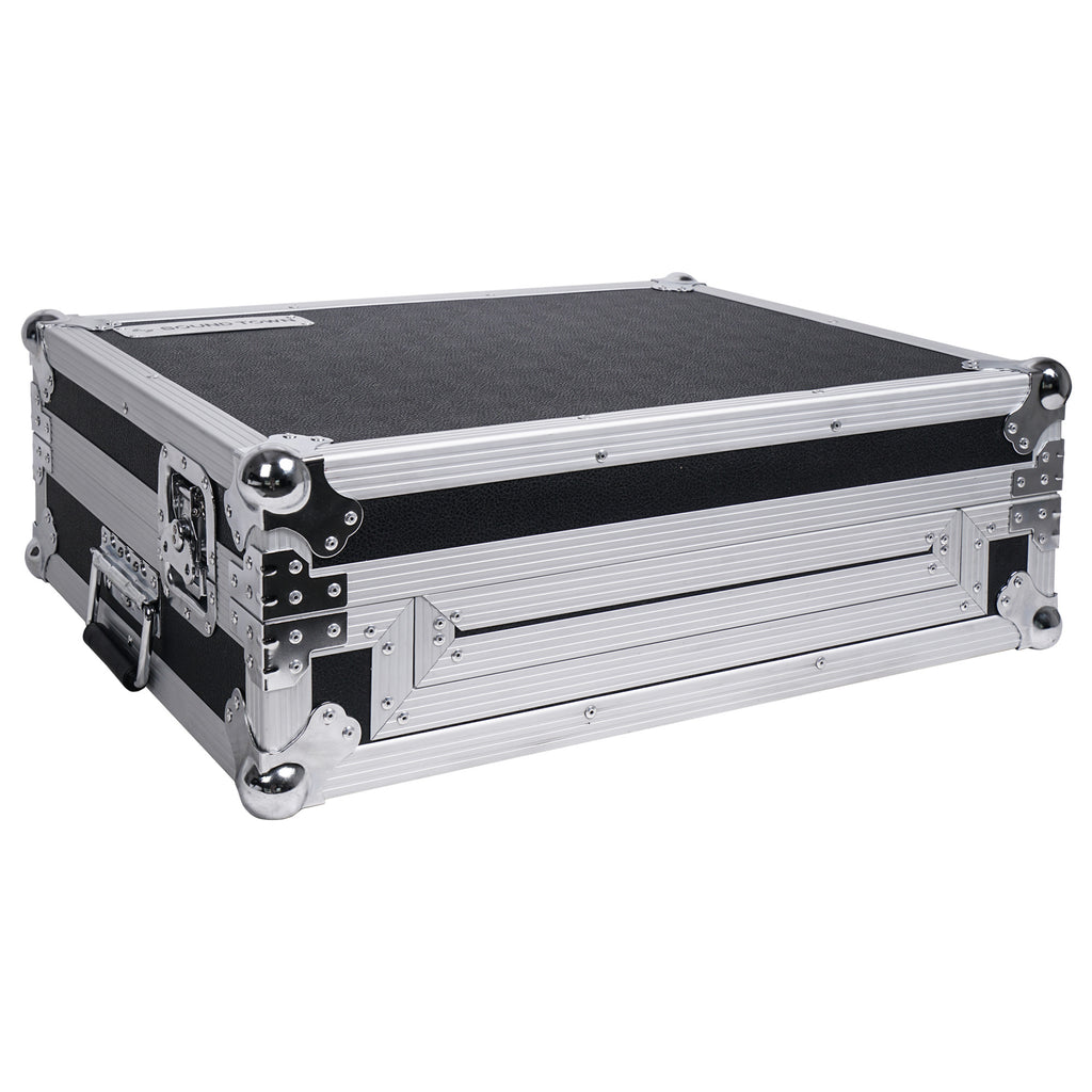 Sound Town STRC-SRLT Refurbished DJ Controller Road Case with Sliding Platform, Wheels and Rubber Handles - Right Panel