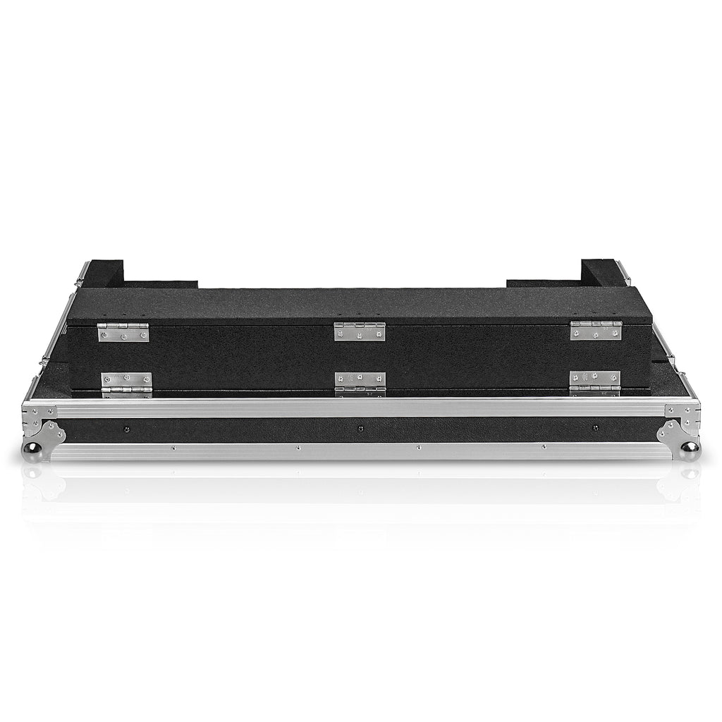 Sound Town STRC-X32DH | ATA Plywood Mixer Case with Interior Foam Protection, Dog House and Caster wheels for Behringer X32 Mixer Console - Back View