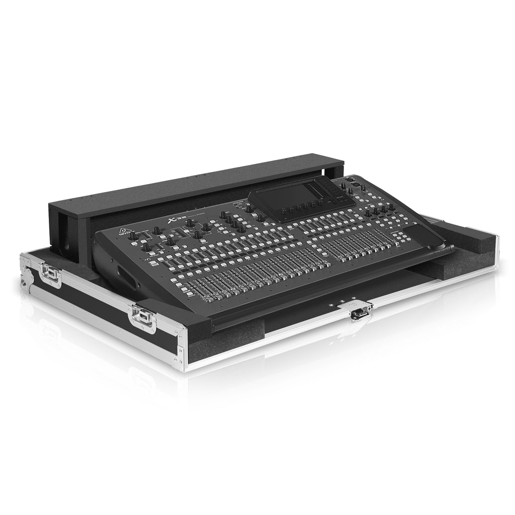 Sound Town STRC-X32DH | ATA Plywood Mixer Case with Interior Foam Protection, Dog House and Caster Wheels for Behringer X32 Mixer Console