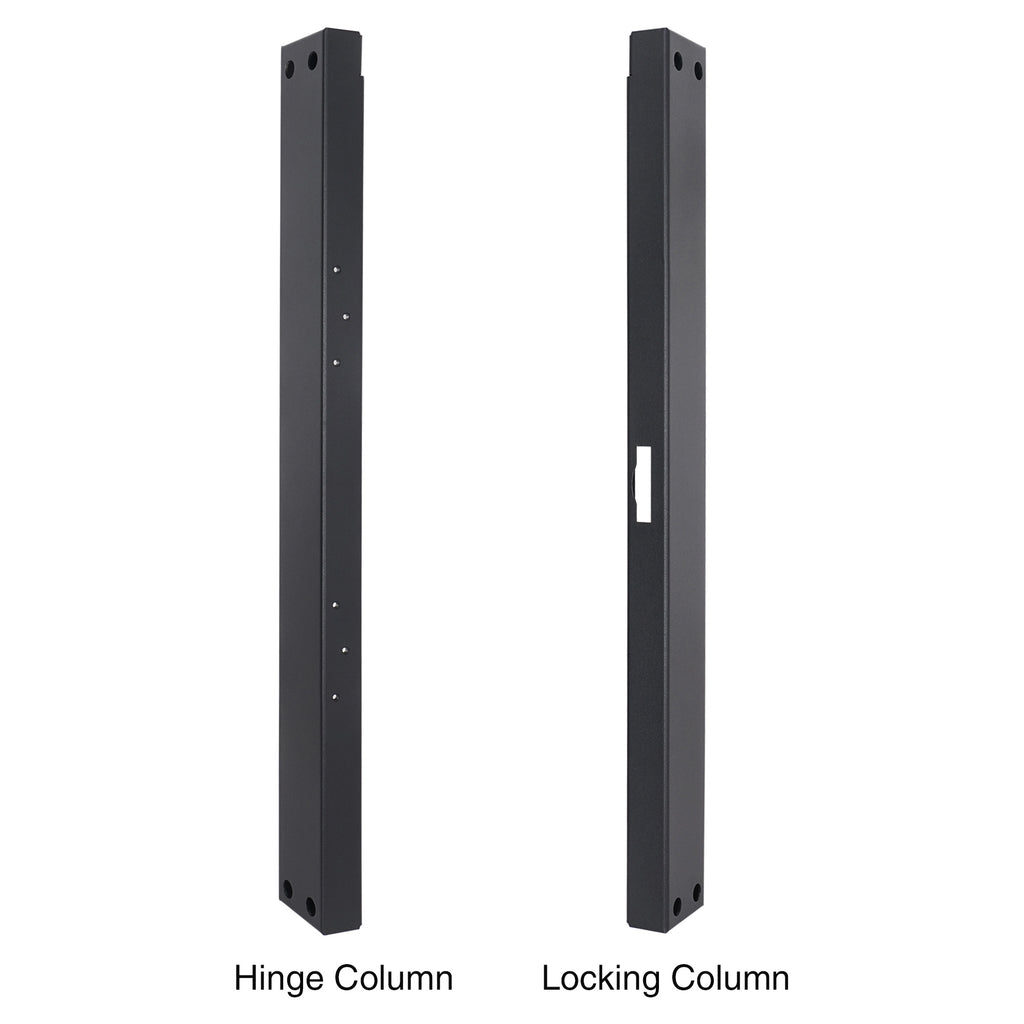 Sound Town STRK-DS12U Vented Server Rack Doors, for STRK-M12U Server Rack - Hinge & Locking Columns