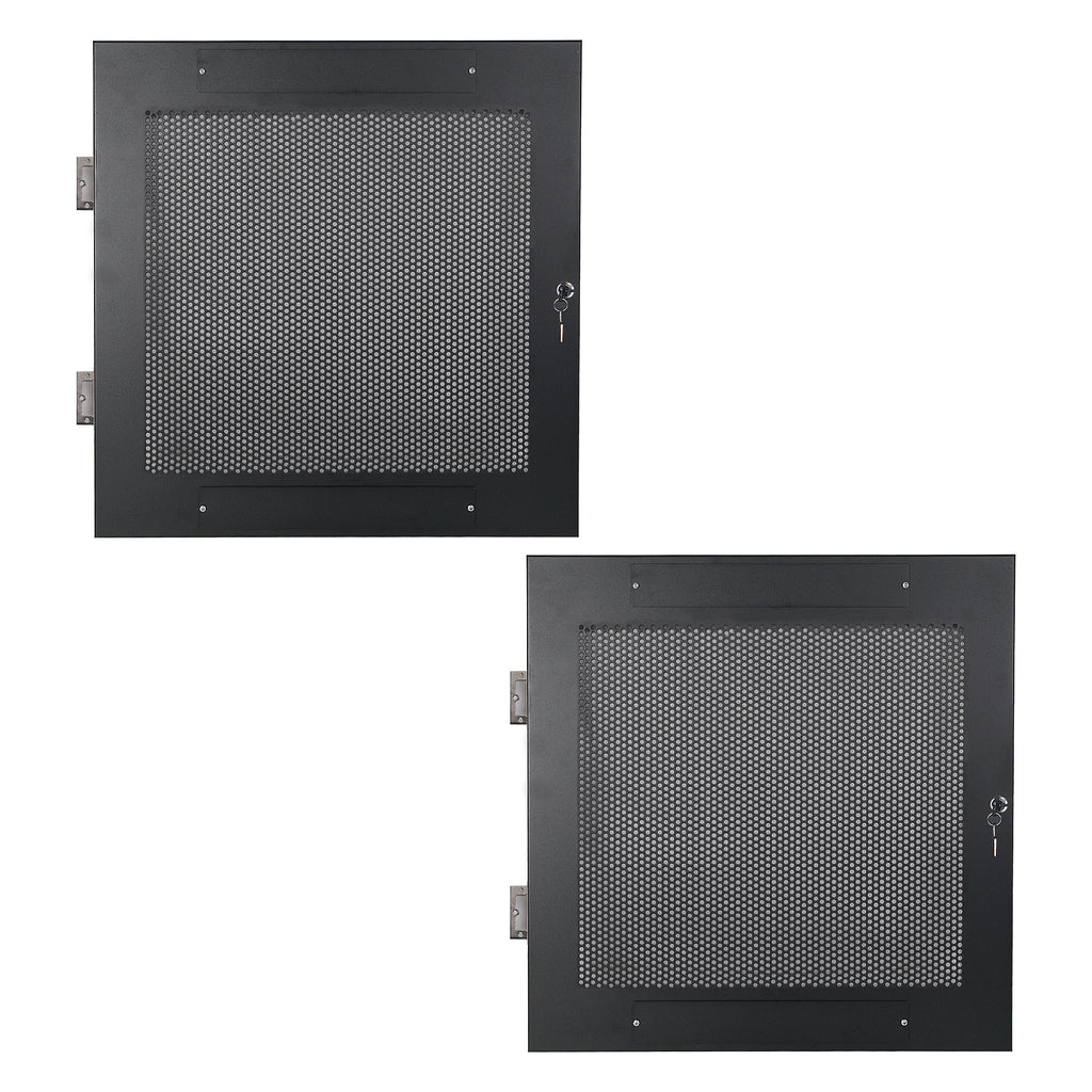 Sound Town STRK-DS12U Vented Server Rack Doors, for STRK-M12U Server Rack - Front & Back
