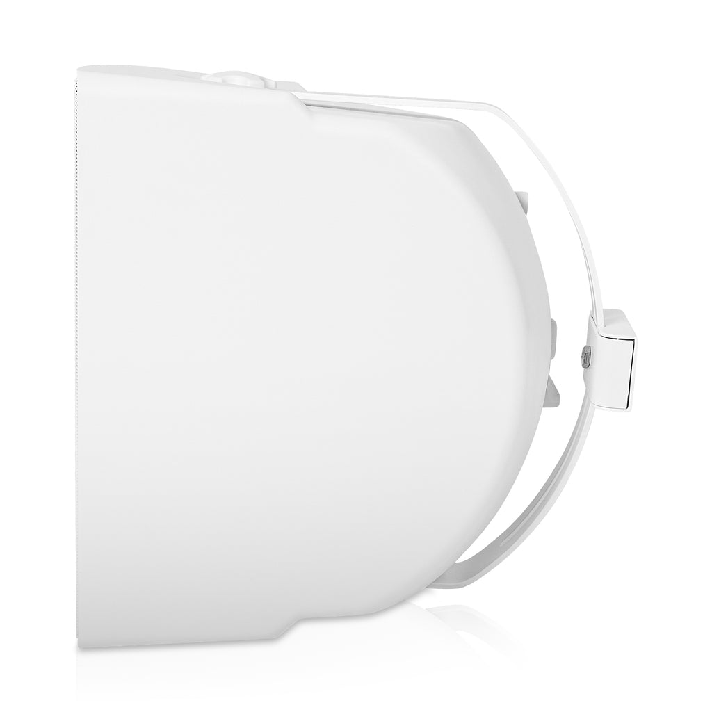 Sound Town TARVOS-8W-PAIR-R | REFURBISHED: Pair of 8" Weather-Resistant Surface-Mount Speaker, Indoor/Outdoor, 70V/100V/8ohm, for Home & Commercial Installation, White, Yoke Wall-mount Brackets Included