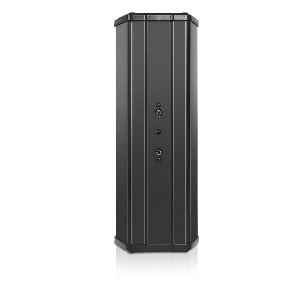 Sound Town TARVOS-CL25B-PAIR | Pair of Passive 70V/100V Dual 5" Weather-Resistant Column Array Speakers, w/ IP55-rated Aluminum Enclosure, for Home & Commercial, Black-Back
