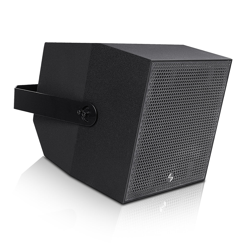 Sound Town TITAN-10B 2-Way 70V/100V 10" Coaxial Weather-Resistant Installation Loudspeaker w/ U Bracket, Black - 70V/100V