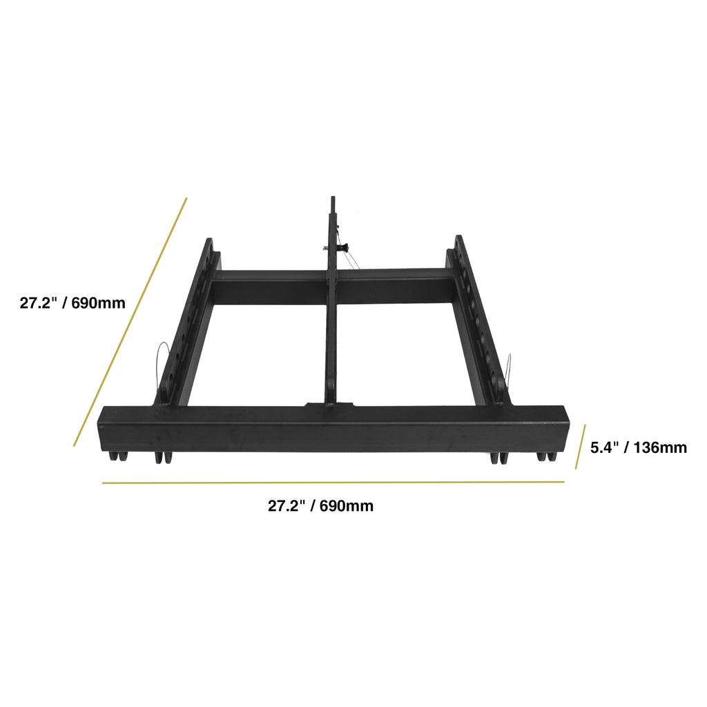 Sound Town ZETHUS-115SPW110PWX2 | ZETHUS Series Flying Frame for ZETHUS-115S, ZETHUS-110PW, ZETHUS-110WPW Line Array - Size and Dimensions