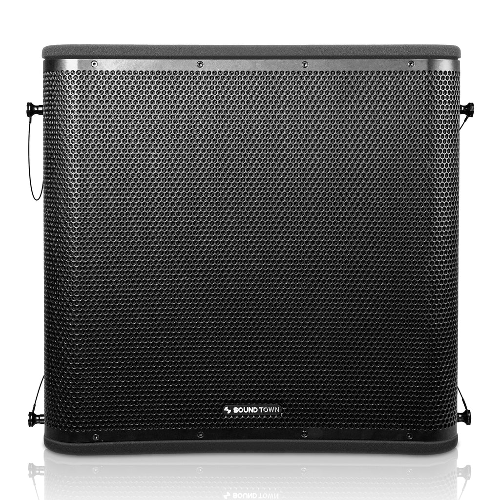 Sound Town ZETHUS-VX118S112BX3 18 inch 1600W Line Array Subwoofer - Front Panel