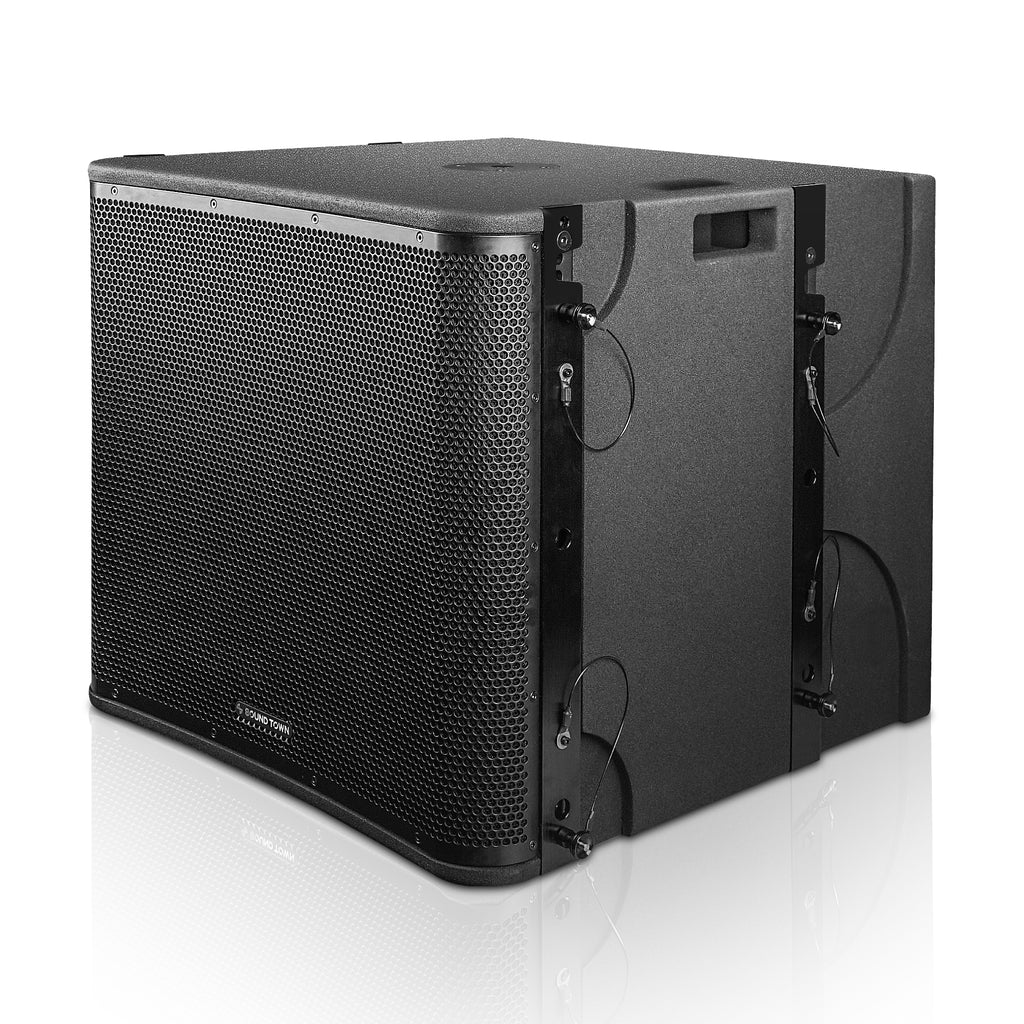Sound Town ZETHUS-VX118S112BX3 18 inch 1600W Line Array Subwoofer - Left Panel