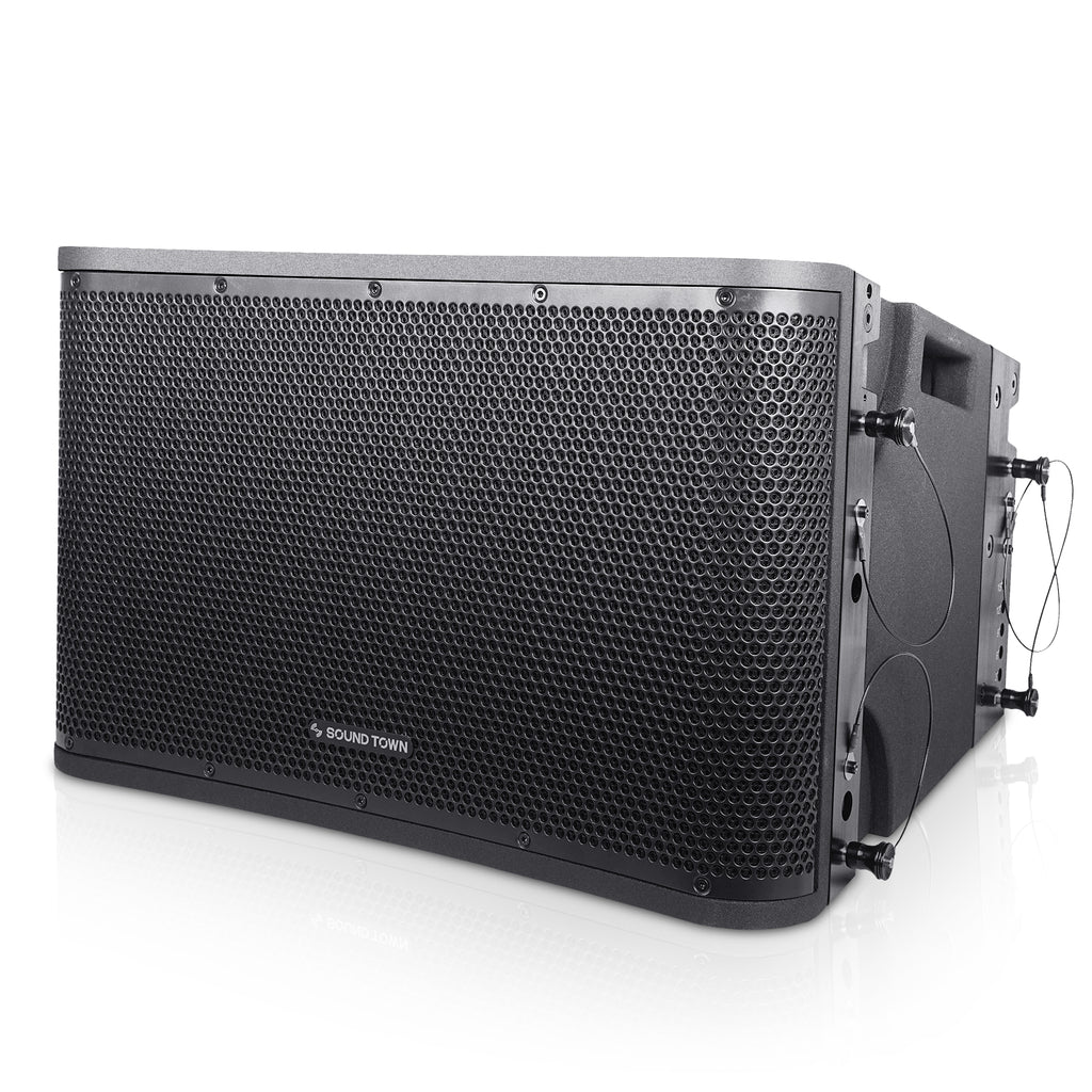 Sound Town ZETHUS-VX118S112BX3 12 Inch Two Way Line Array Loudspeaker - Left Panel