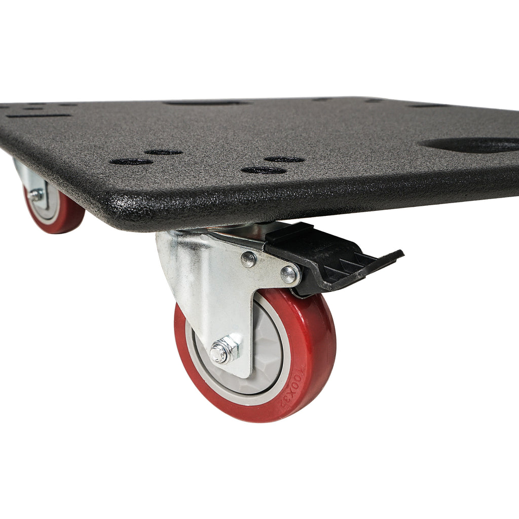 Sound Town ZSCB-115S-R | REFURBISHED: Sturdy Plywood Caster Board for ZETHUS-115S/115SPW Subwoofer and Furniture, Safe and Easy Transport with 4-inch Wheels and Brakes