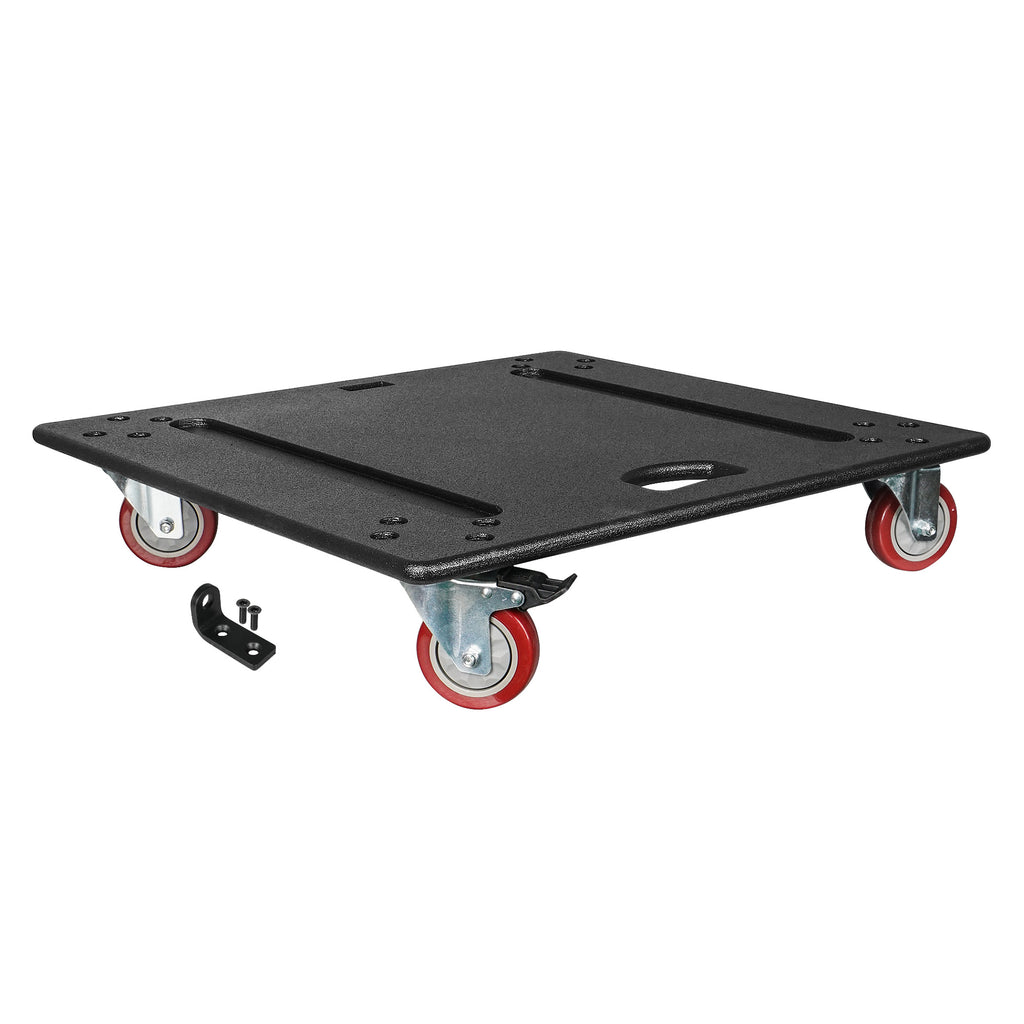 Sound Town ZSCB-115S-R | REFURBISHED: Sturdy Plywood Caster Board for ZETHUS-115S/115SPW Subwoofer and Furniture, Safe and Easy Transport with 4-inch Wheels and Brakes - Transportable
