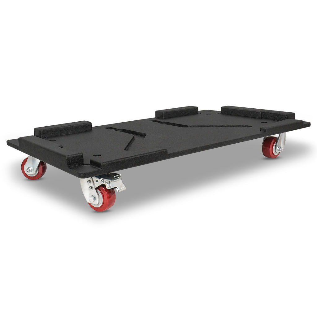 Sound Town ZSCB-FL12.2 | MODE Audio Durable Plywood Caster Board for Reliable Transport of FILA-12.2 Line Array Speaker, with 4-inch Wheels and Brakes- Moving Dolly
