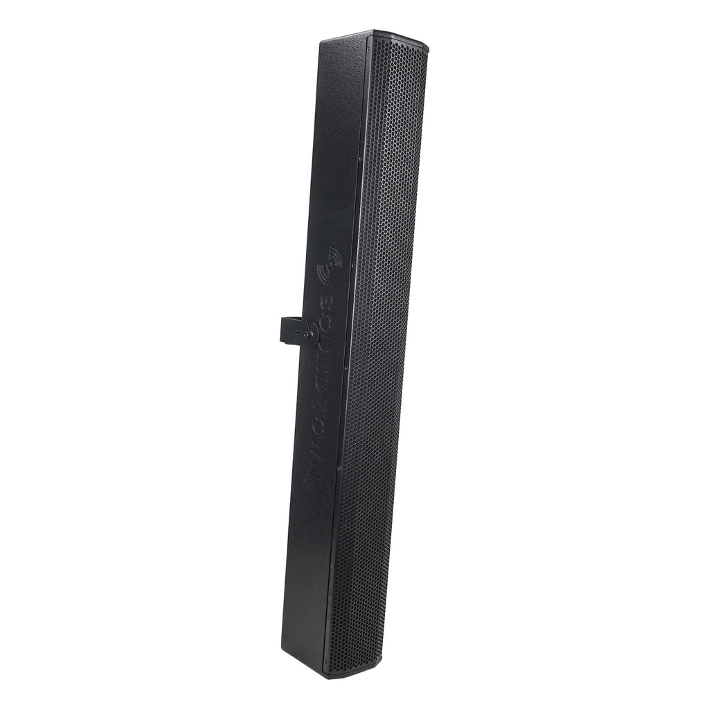 Sound Town CARPO-V10B-R Passive Wall-Mount Column Mini Line Array Speaker with 8 x 5” Woofers, Black for Live Event, Church, Conference, Lounge, Refurbished with U-Shape Wall Bracket