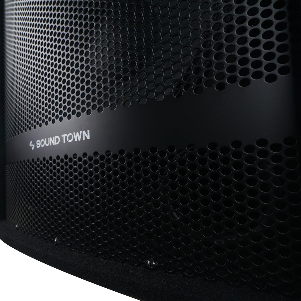 Sound Town METIS-115-PAIR METIS Series 2-Pack 15" 700W 2-Way Full-Range Passive DJ PA Pro Audio Speaker for Live Sound, Karaoke, Bar, Church - heavy-duty grille
