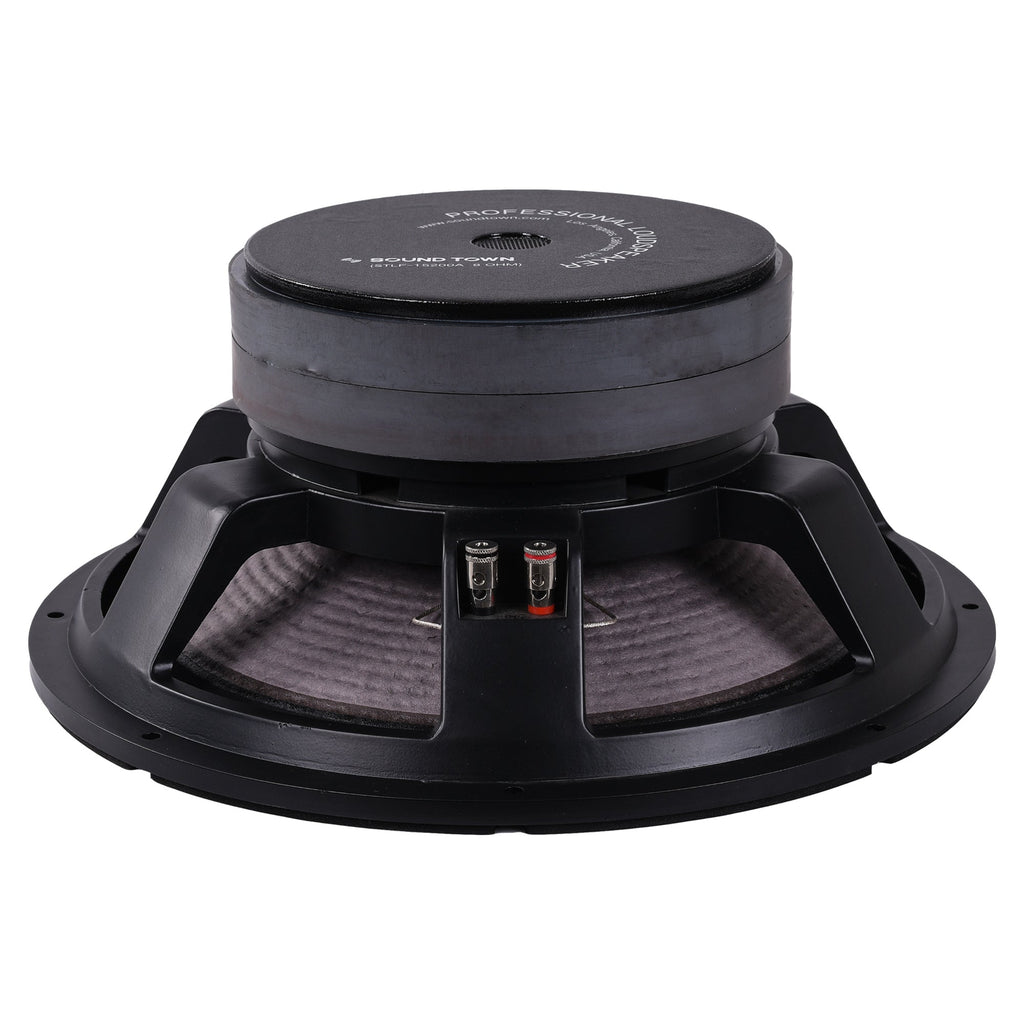 Sound Town STLF-15200A-r 15" Cast Aluminum Frame High-Power Raw Woofer Speaker, 800 Watts Pro Audio PA DJ Replacement Subwoofer Low Frequency Driver, Refurbished - 8 ohms