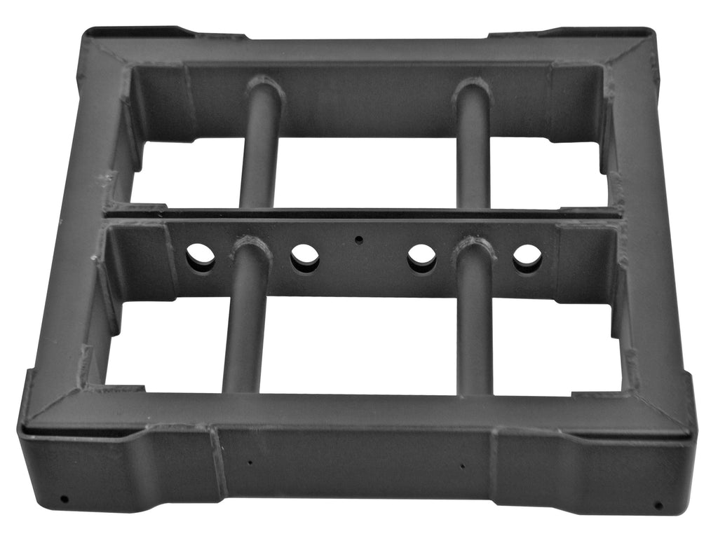 Sound Town ZETHUS-205WV2X4 ZETHUS Series Line Array Speaker System w/ Four White Compact 2 X 5-inch Line Array Speakers, White - Mounting Frame side view