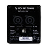 Sound Town ZETHUS-210B-2PAIRS ZETHUS Four Dual 10" Line Array Speaker System w/ Dual Titanium Compression Drivers, Full-Range/Bi-Amp Switchable, Black - Jack Plate Bi-Amp