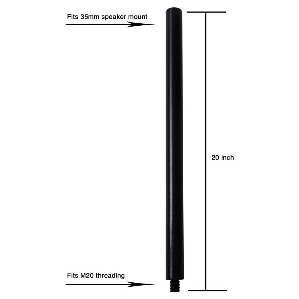 Sound Town CARME-115BPW18SPW Subwoofer Speaker Pole