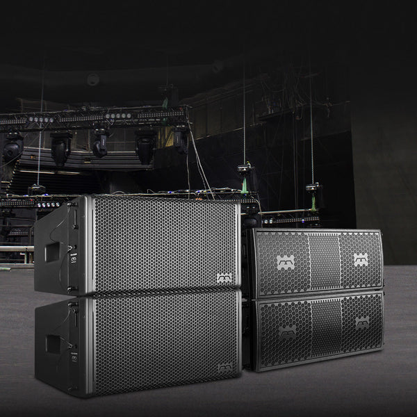 MODE Audio Full-Range Bi-Amp with Neodymium Drivers Line Array Loudspeakers