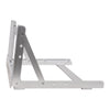 Sound Town 2PF-4A-R | REFURBISHED: 4U Aluminum 2-Post Desktop Open-Frame Rack for PA, Audio/Video, Network Switches, Routers, Patch Panels, Angle Adjustable - Side View