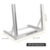 Sound Town 2PF-8A-R | REFURBISHED: 8U Aluminum 2-Post Desktop Open-Frame Rack, for PA, Audio/Video, Network Switches, Routers, Patch Panels, Angle Adjustable - size & dimensions