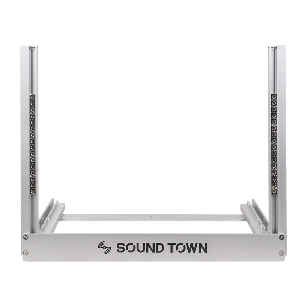 2PF-8A-R | REFURBISHED: 8U Aluminum 2-Post Desktop PA/Network Open ...