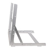 Sound Town 2PF-8A-R | REFURBISHED: 8U Aluminum 2-Post Desktop Open-Frame Rack, for PA, Audio/Video, Network Switches, Routers, Patch Panels, Angle Adjustable - side view