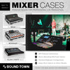 Sound Town ATA Mixer Cases for Midas, Behringer & Allen & Heath Consoles with 9mm Plywood Construction, Shock-Absorbing EVA Foam Interiors, Commercial-Grade Plated Hardware, Optional 12mm Plywood Doghouse Configurations, and Heavy-Duty Casters on Select Models for Live Sound, Touring, Church Audio, and Mobile Audio Applications