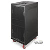 MODE Audio AURA-215SA | AURA Series Dual 15" 2400W Powered PA Subwoofer with Class-D Amplifier and DSP Presets, Birch Plywood, Black - Caster Board