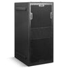 MODE Audio AURA-215SA | AURA Series Dual 15" 2400W Powered PA Subwoofer with Class-D Amplifier and DSP Presets, Birch Plywood, Black - Right View, Vertical