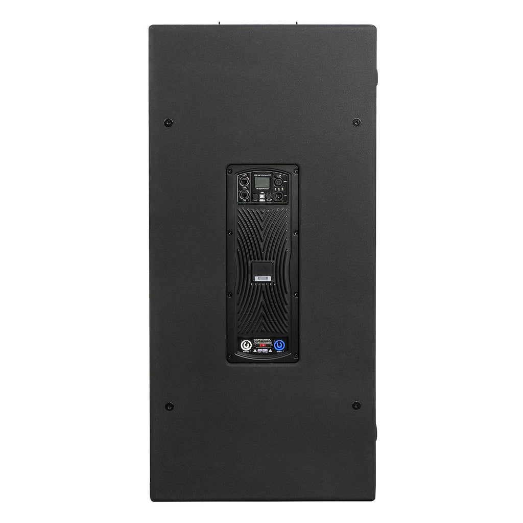 MODE Audio AURA6-SPACER | MODE Audio Vertical Height Spacer for AURA-6.2/6.4 Series Column Array Loudspeakers, Black - Back Panel, Vertical